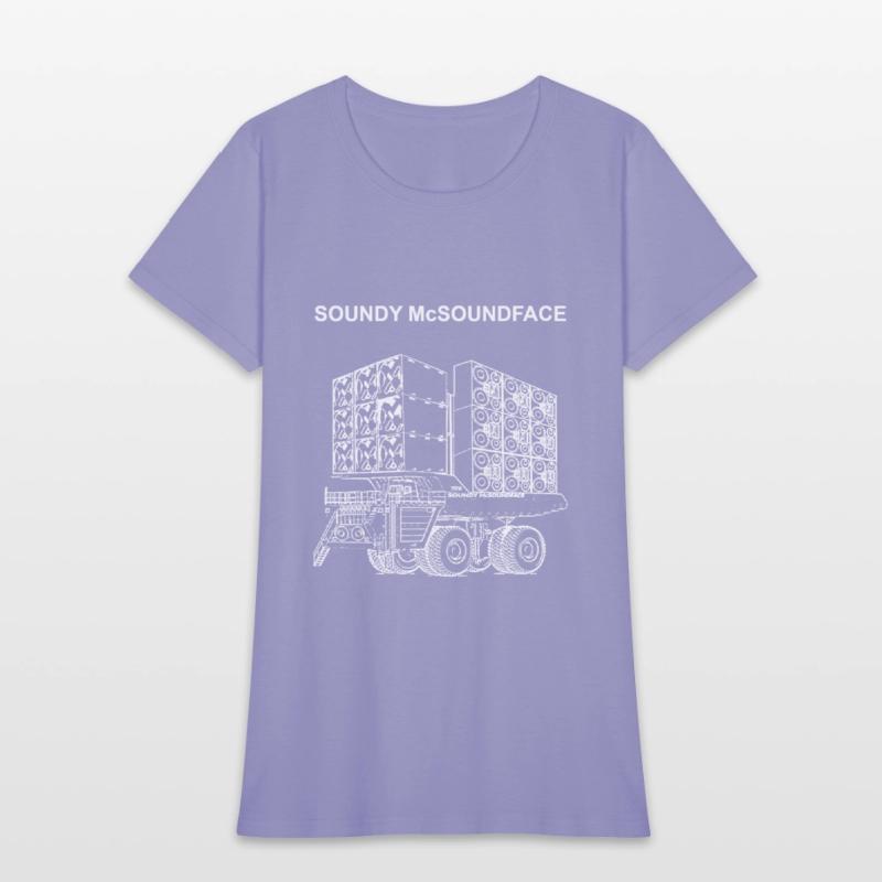 Soundy McSoundFace 3x3 Truck White Print