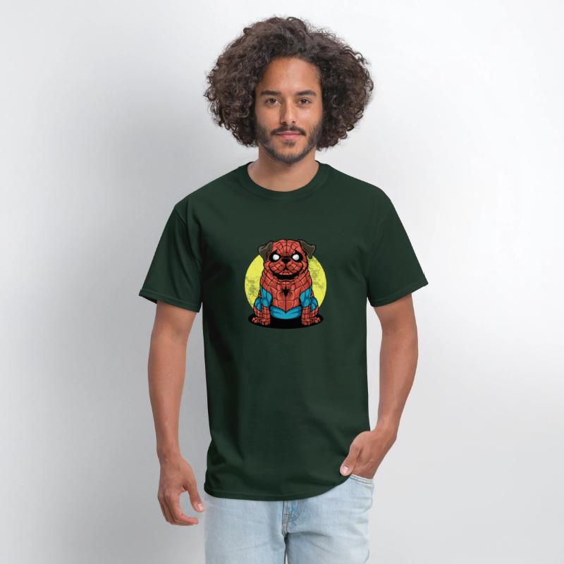 spider pug tee