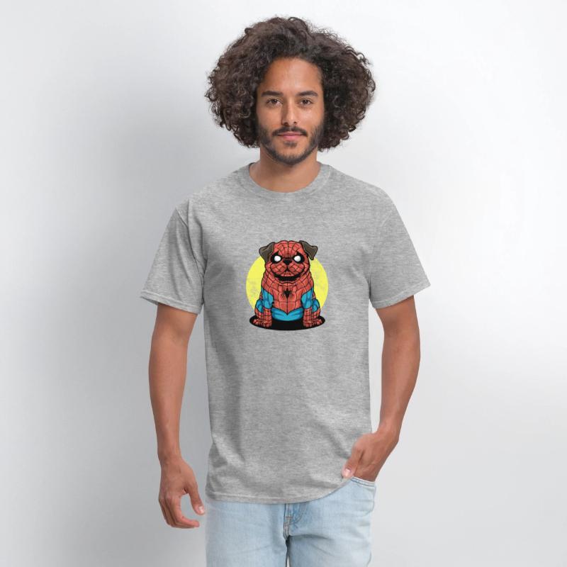 spider pug tee