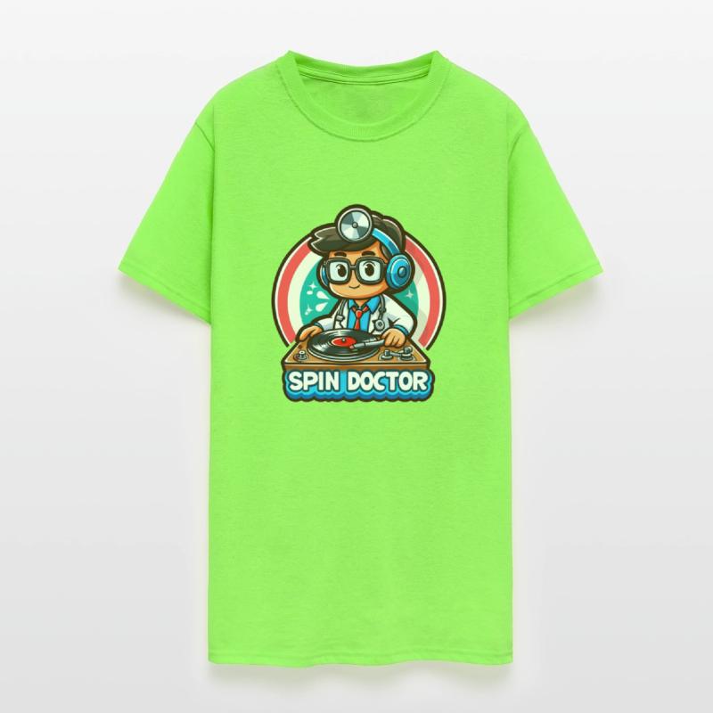 Spin Doctor Cartoon: Fun and Colorful DJ