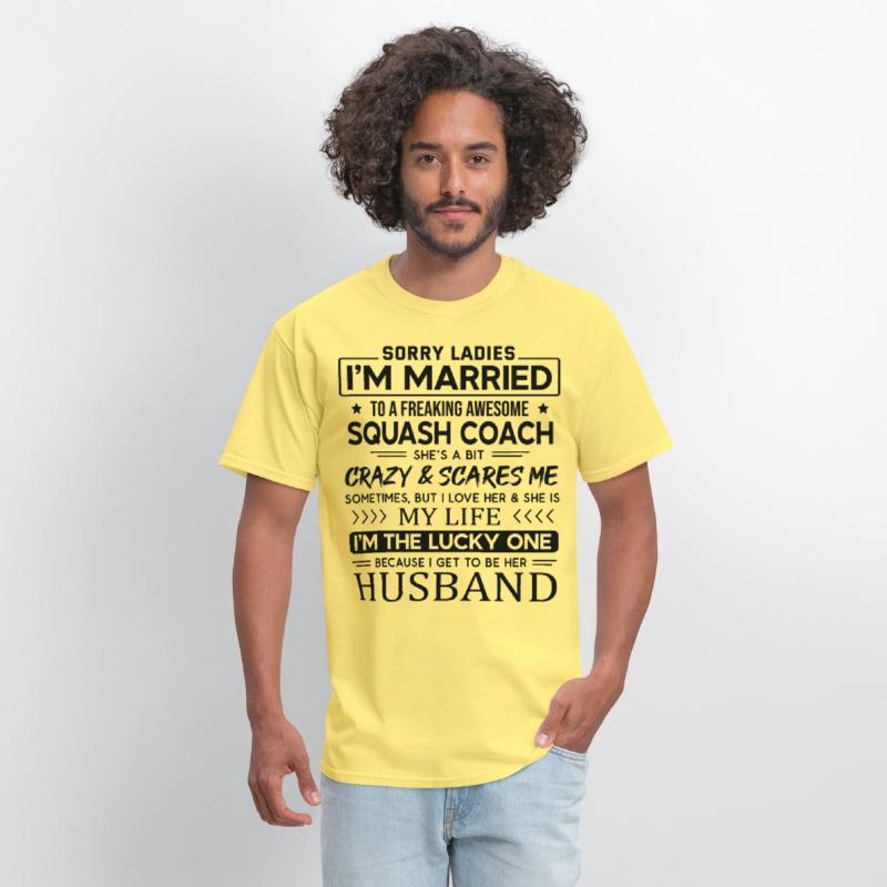 Squash Coach Funny Saying For Husband