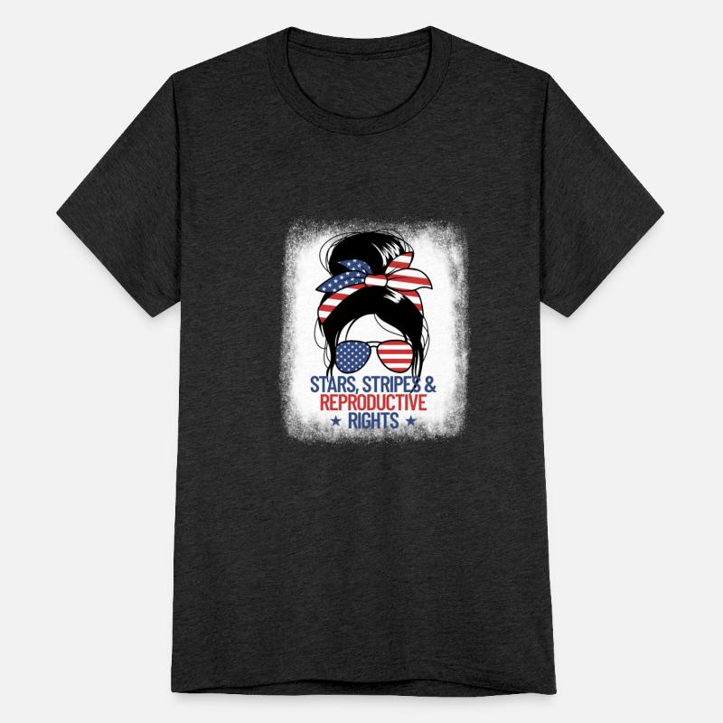 Stars Stripes And Reproductive Rights Messy Bun