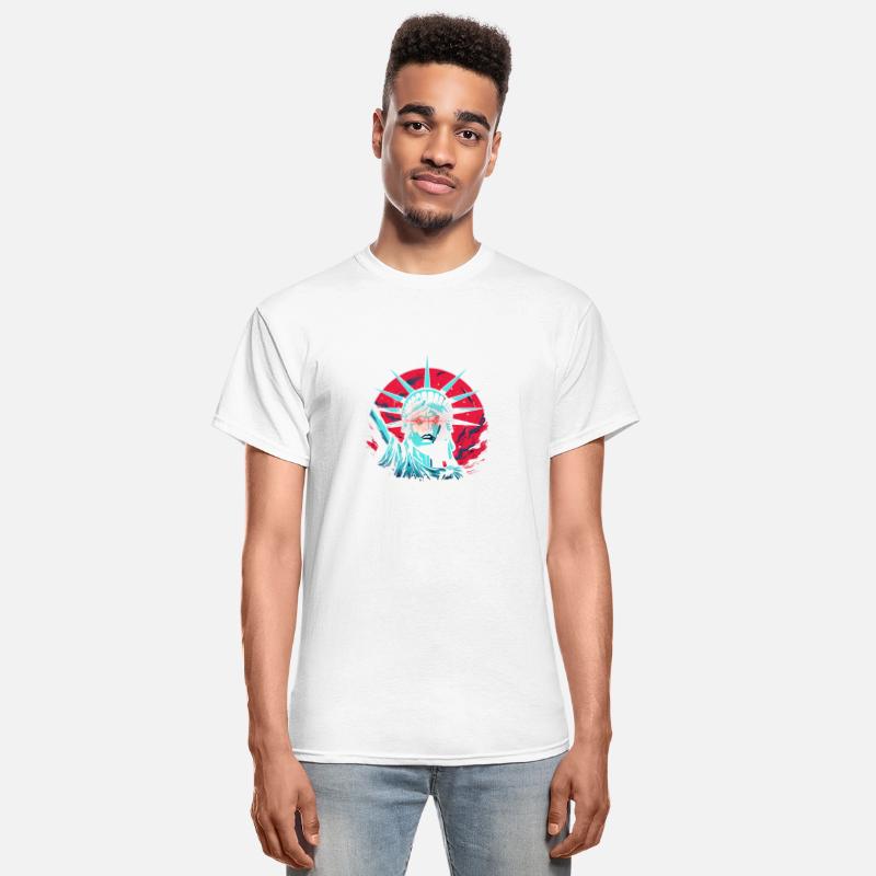 Statue of Liberty Bitcoin Laser Eyes