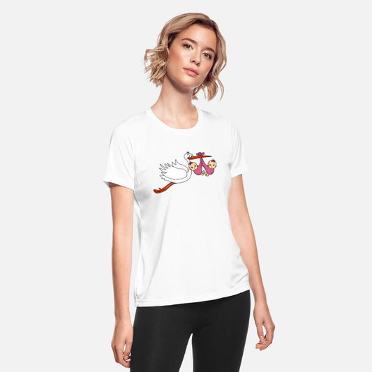 Stork Twins Baby Babies Girls Pregnancy Daughters