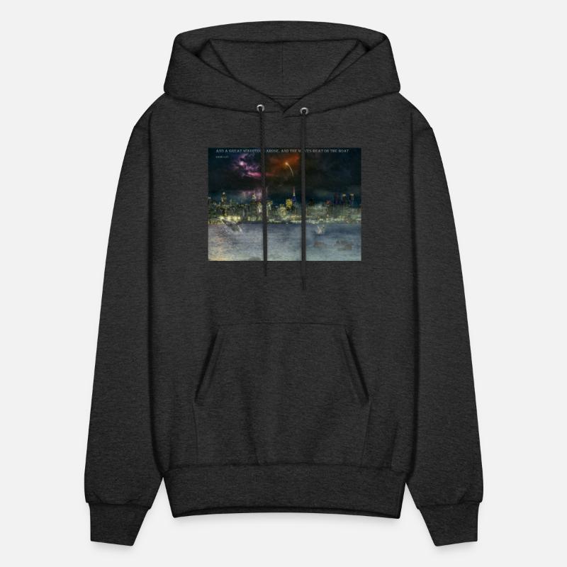 Storm and Whales with a Biblical Scipture