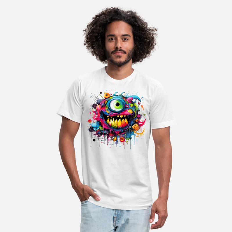 Street art abstract art Alien Eye