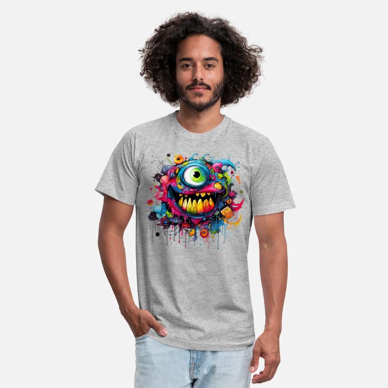 Street art abstract art Alien Eye