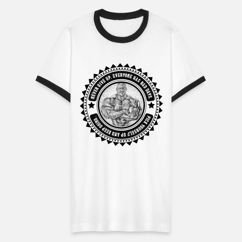 Stylish logo for clothes for bodybuilding fans.