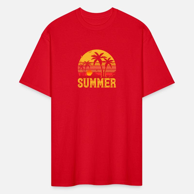 Summer Vibes Palm Vintage Beach Retro Father'S