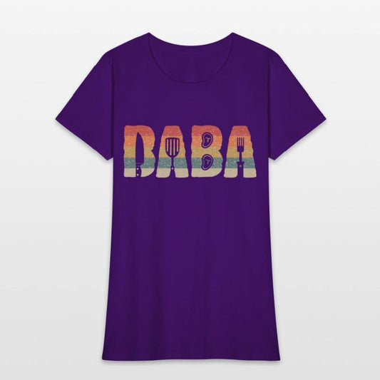 Sunset bbq baba word to customize in vintage style