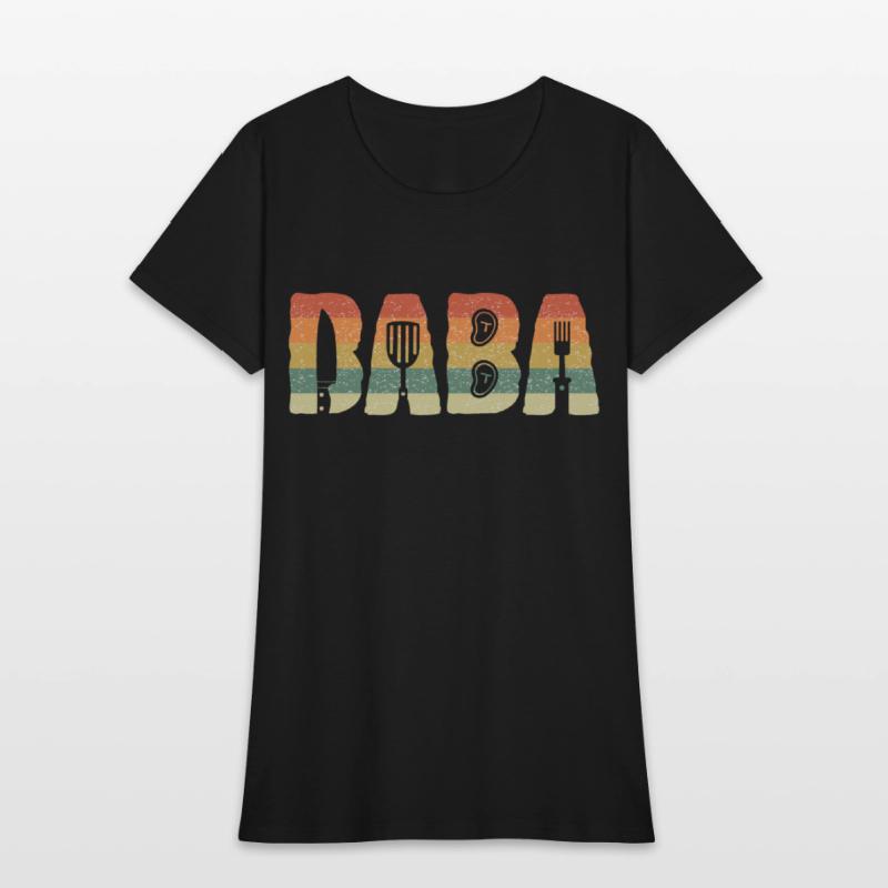 Sunset bbq baba word to customize in vintage style