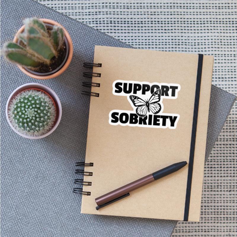Support Sobriety Butterfly Alcoholics Aa Na Anonym