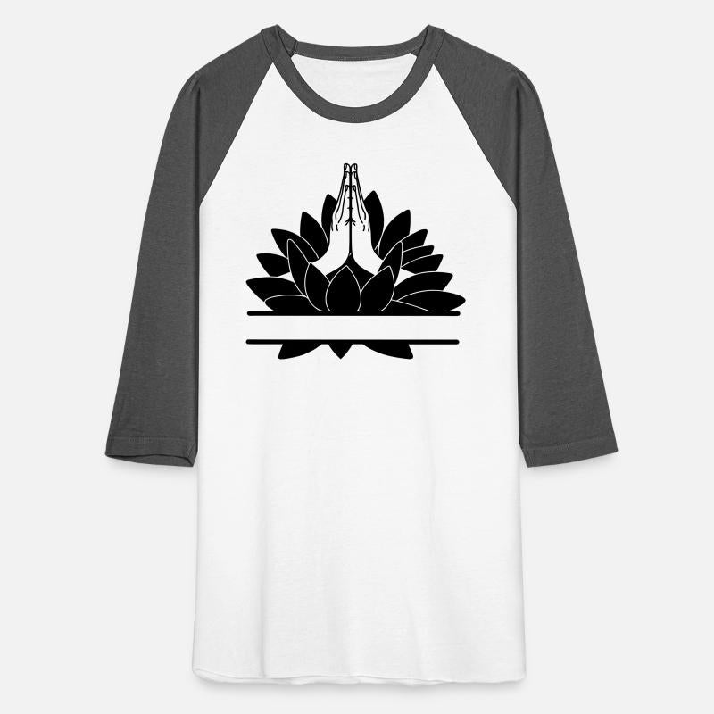 text bar namaste two hands from lotus