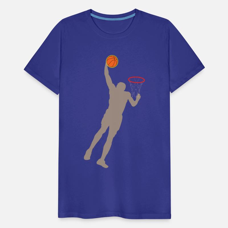 the basketball player jump dunk ball