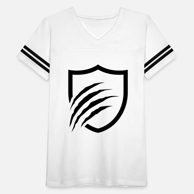 The claw scratches on the shield