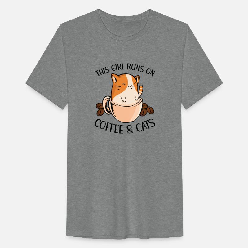 This Girl Runs On Coffee And Cats