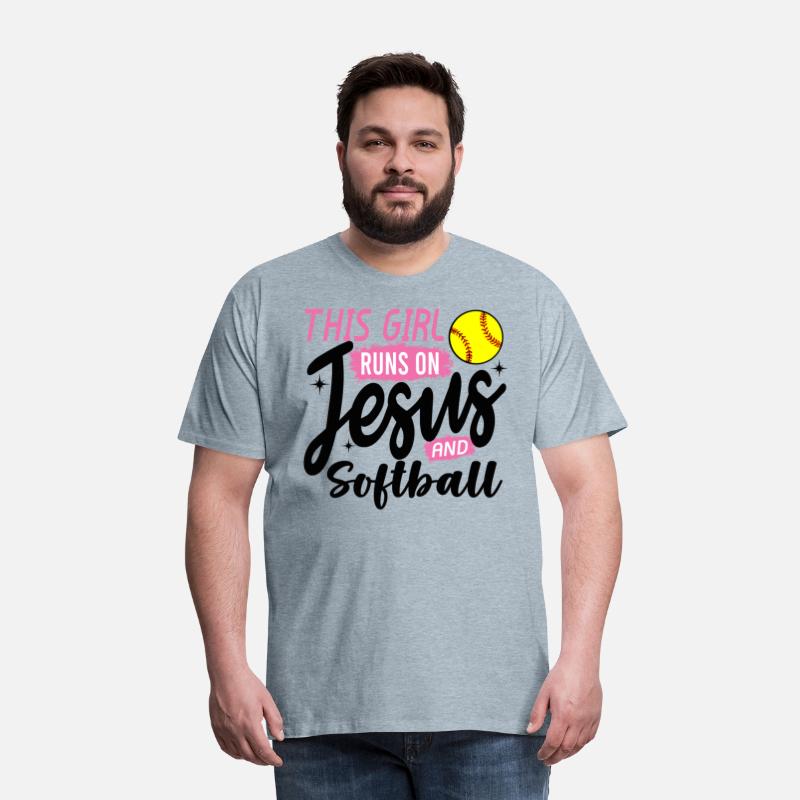 This Girl Runs On Jesus and softball