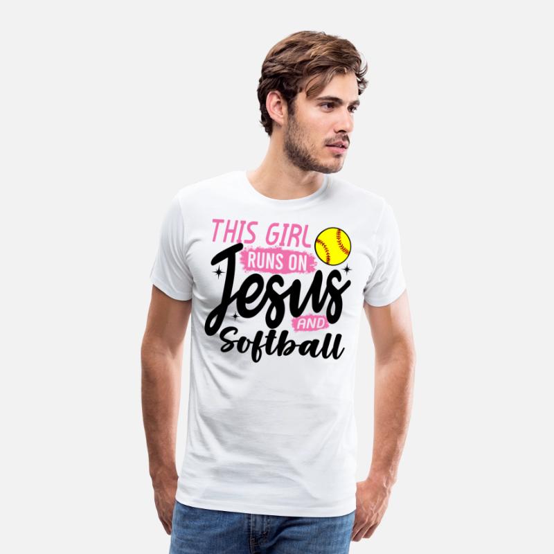 This Girl Runs On Jesus and softball