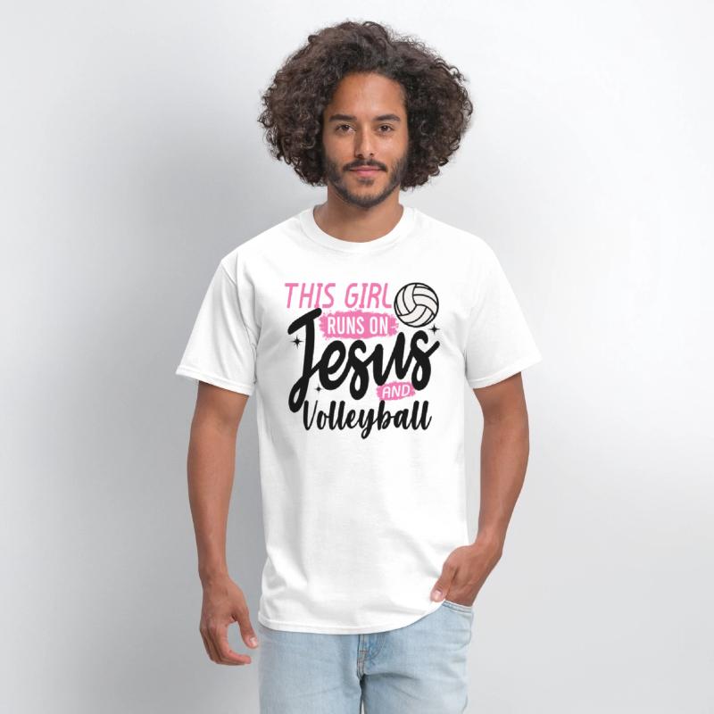 This Girl Runs On Jesus and Volleyball