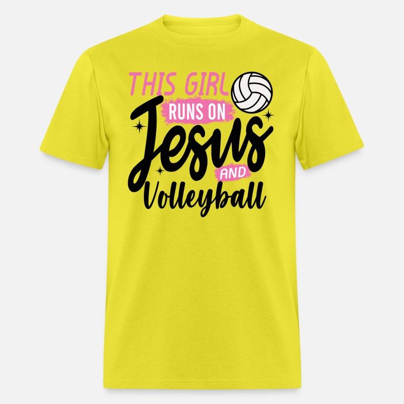 This Girl Runs On Jesus and Volleyball
