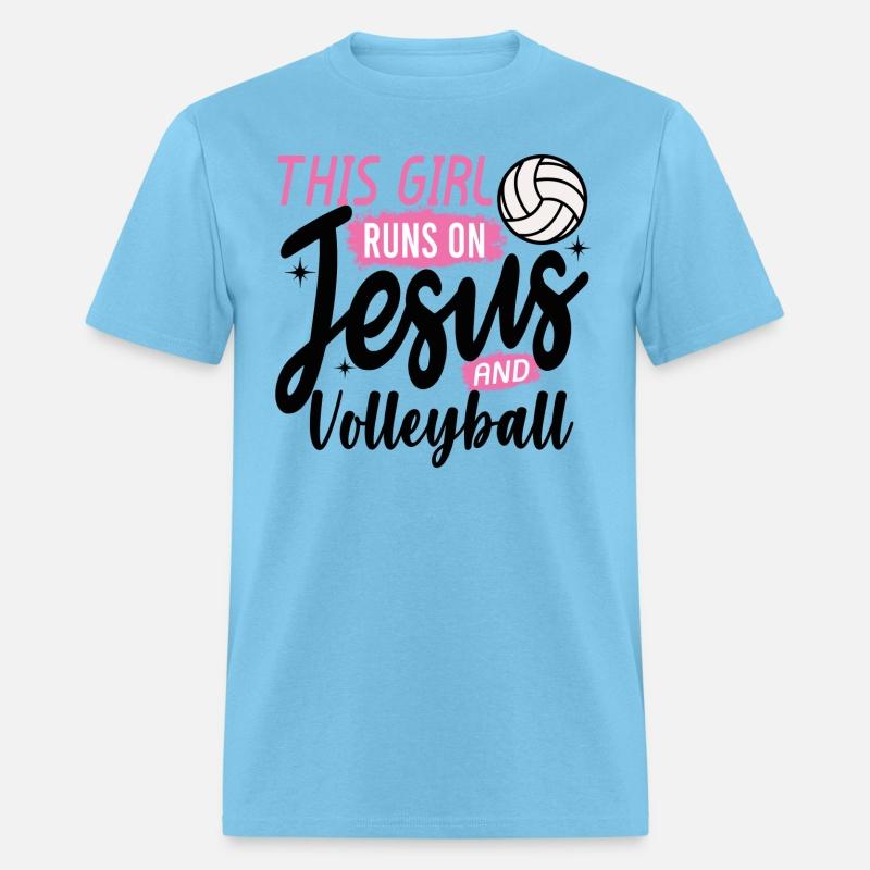 This Girl Runs On Jesus and Volleyball