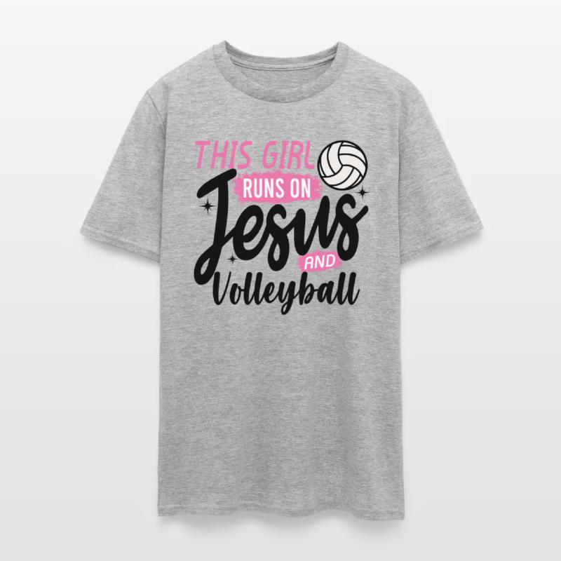 This Girl Runs On Jesus and Volleyball