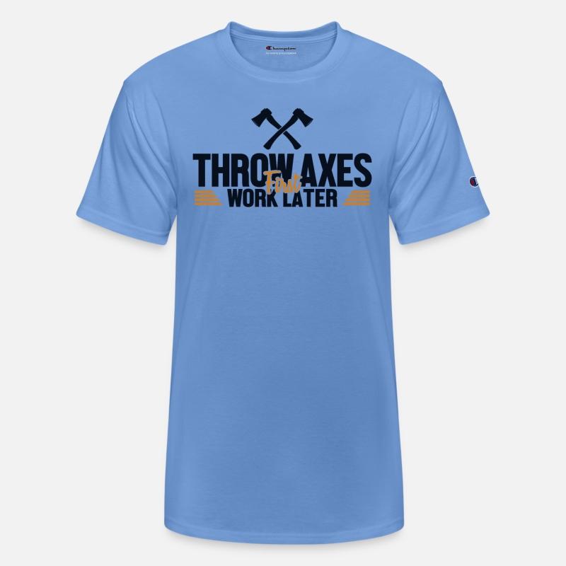 Throw Axes First Work Later Axe Throwing Game Axe