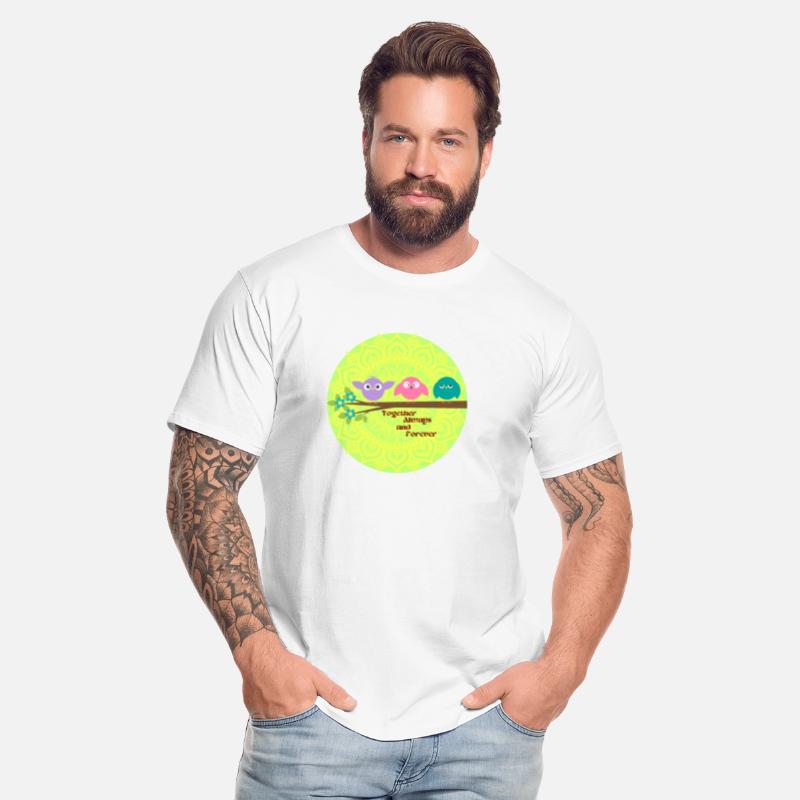 Together always and forever- birds,like 3 persons.