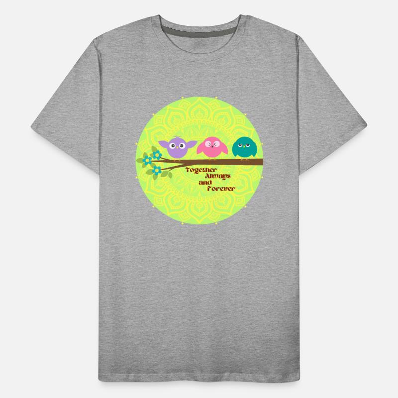 Together always and forever- birds,like 3 persons.