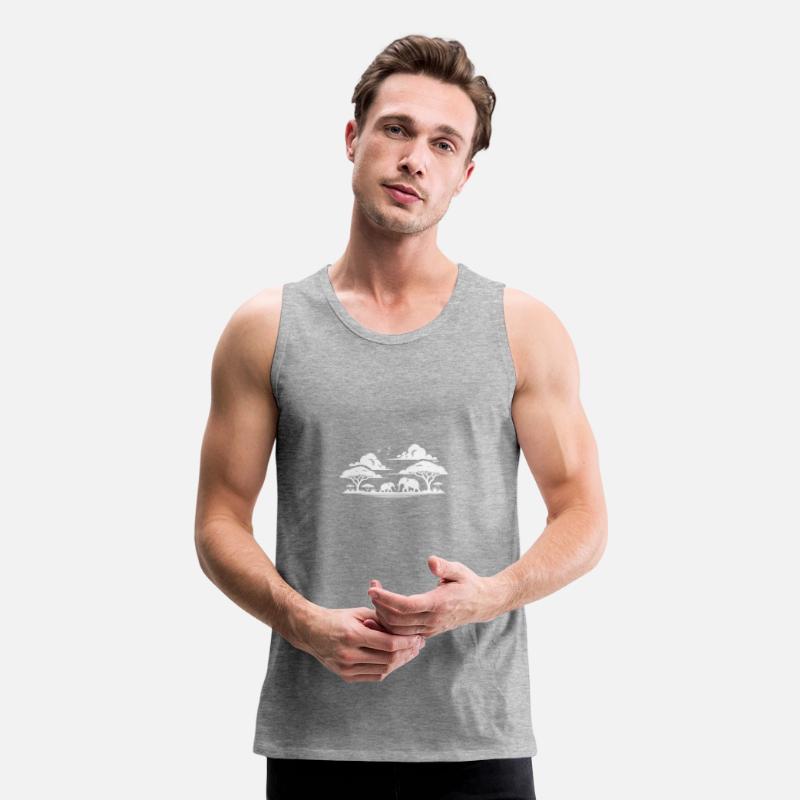 Tranquil Savannah Scene With Elephants