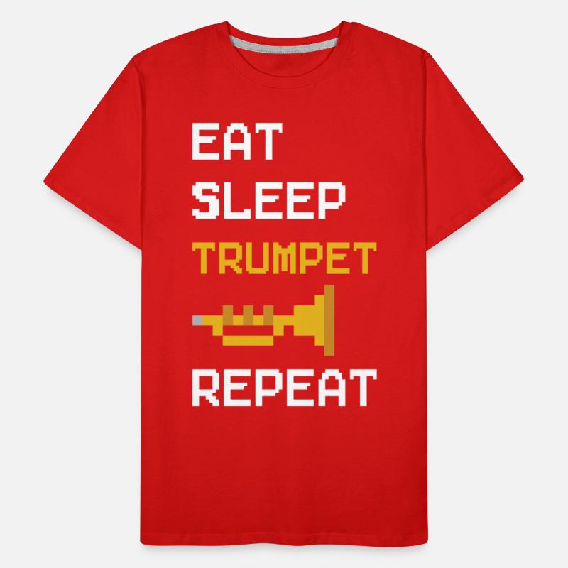 Trumpet Player 8 Bit Retro Eat