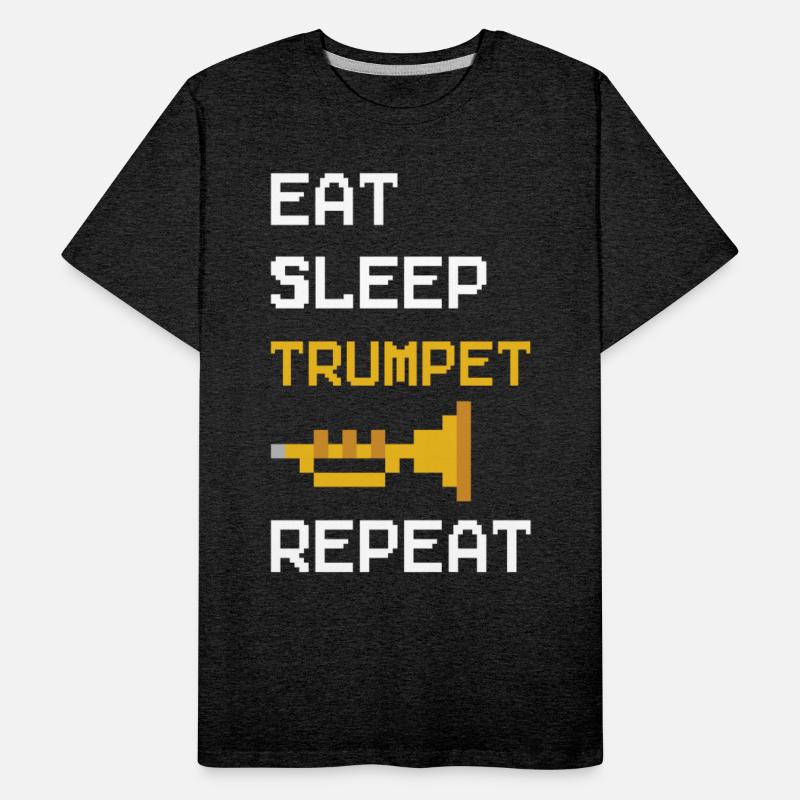 Trumpet Player 8 Bit Retro Eat