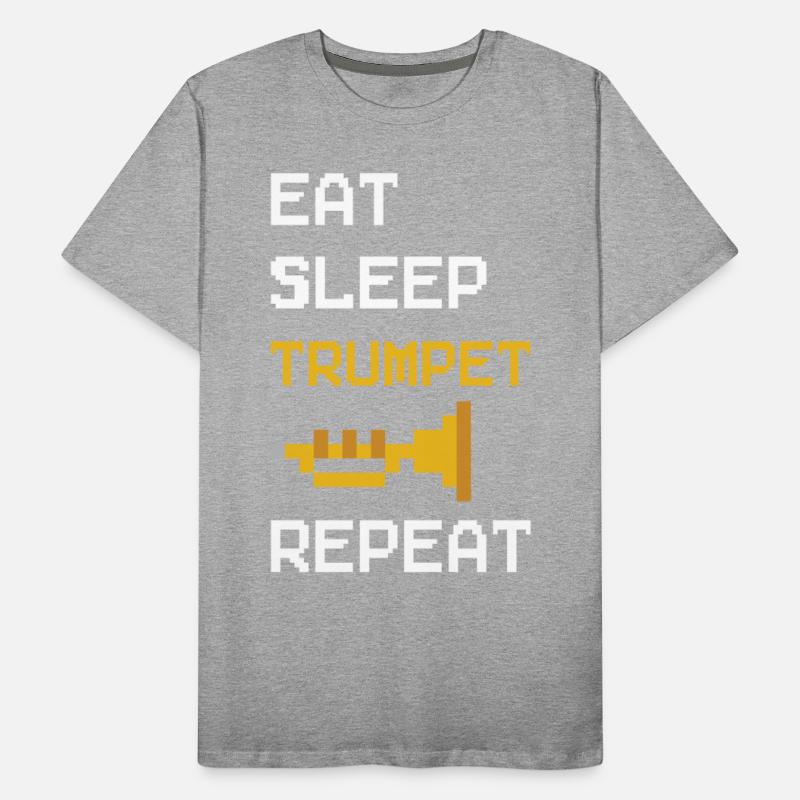 Trumpet Player 8 Bit Retro Eat