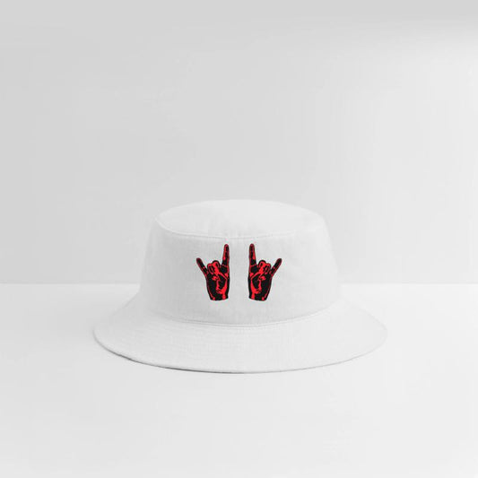 Two heavy metal hard rock horn finger hand gesture