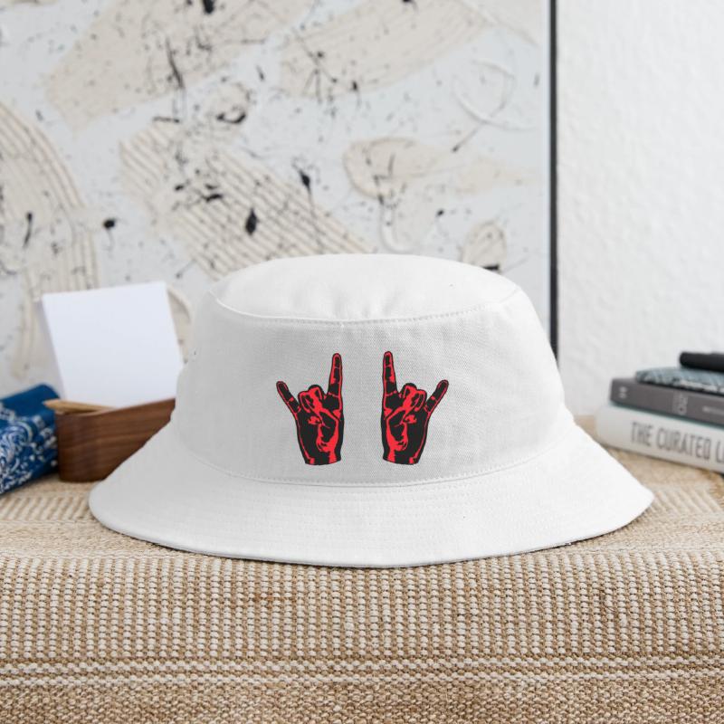 Two heavy metal hard rock horn finger hand gesture