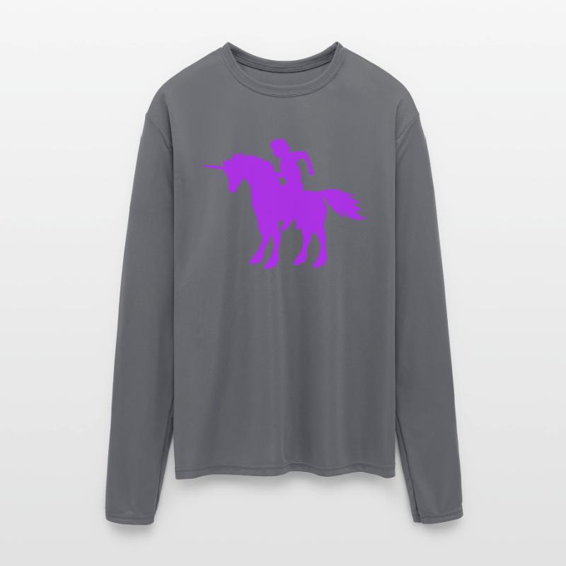 Unicorn Man Prince Riding Fairy Tale Silhouette