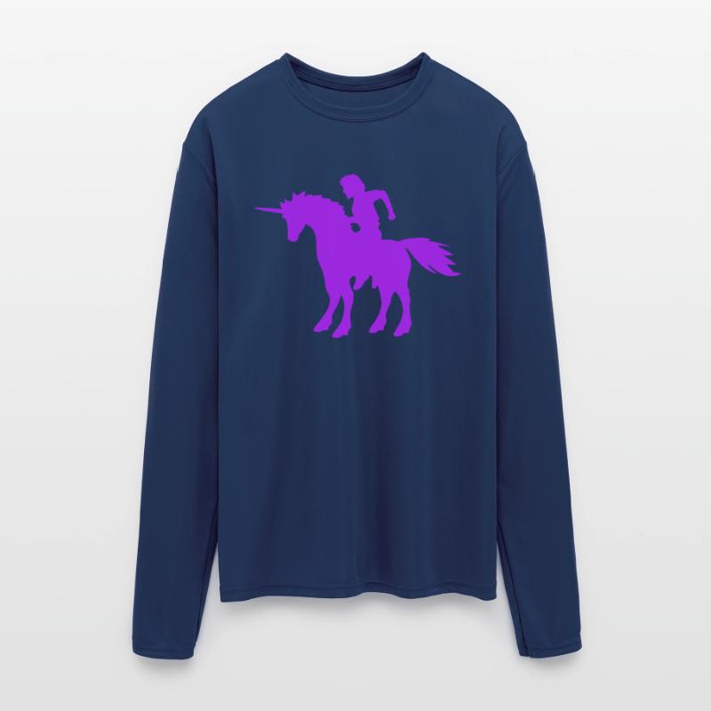 Unicorn Man Prince Riding Fairy Tale Silhouette