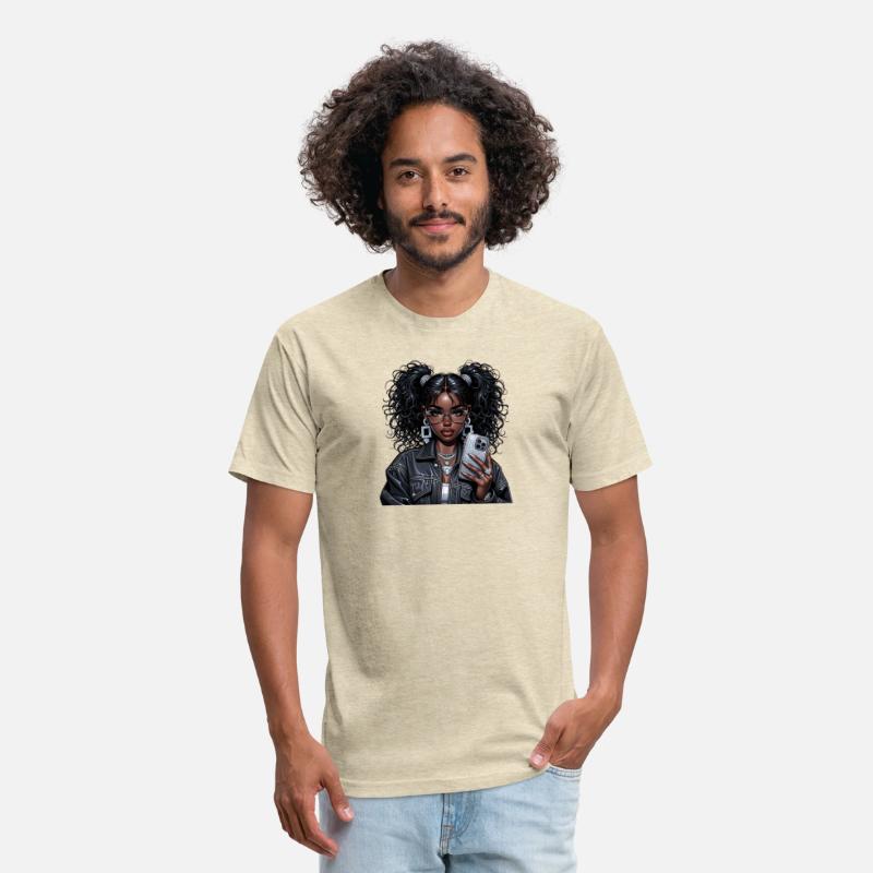 Urban Chic Afro Fashion Illustration