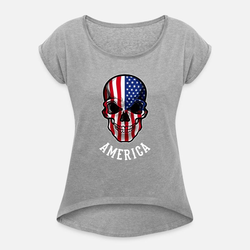 USA Flag Skull United States Patriotic America