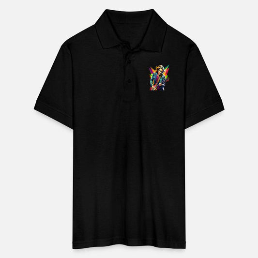 Vibrant Guitarist in Motion