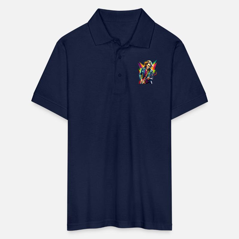 Vibrant Guitarist in Motion