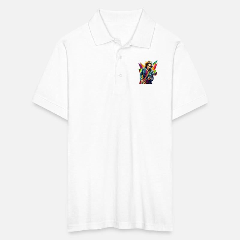 Vibrant Guitarist in Motion