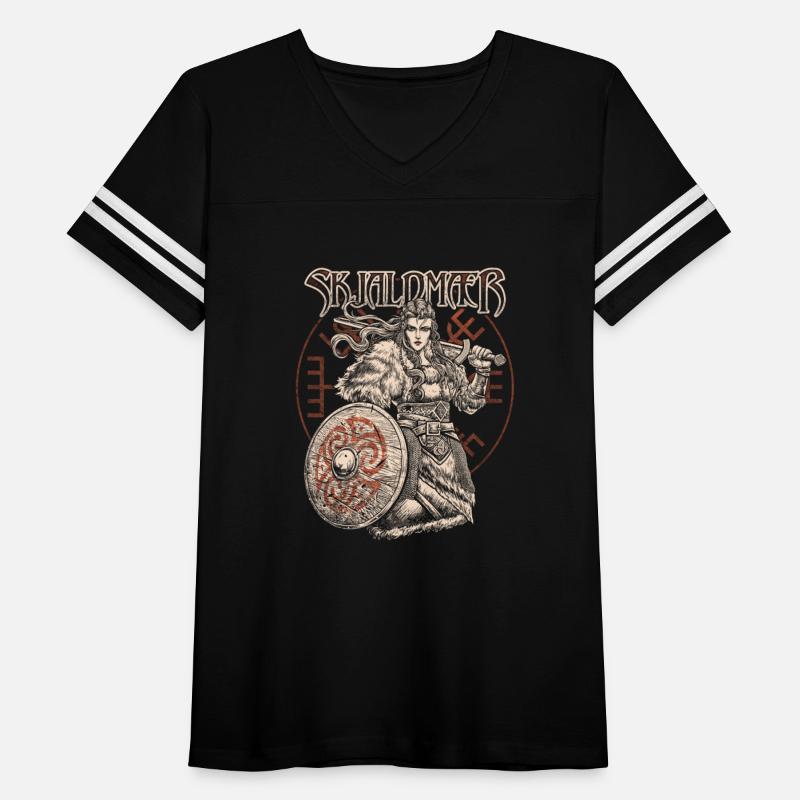 Viking Shieldmaiden Norse Female Warrior Vegvisir