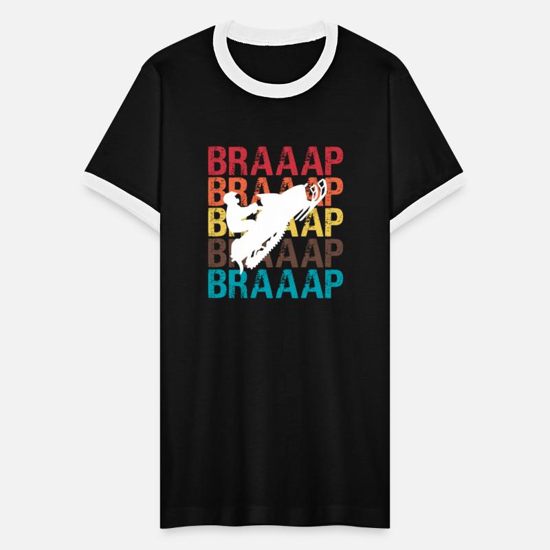 Vintage Braap Snowmobile TShirt Motor Sled Sports