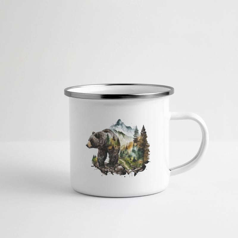 Wild Bear Watercolor Colorful Nature Outdoor 10