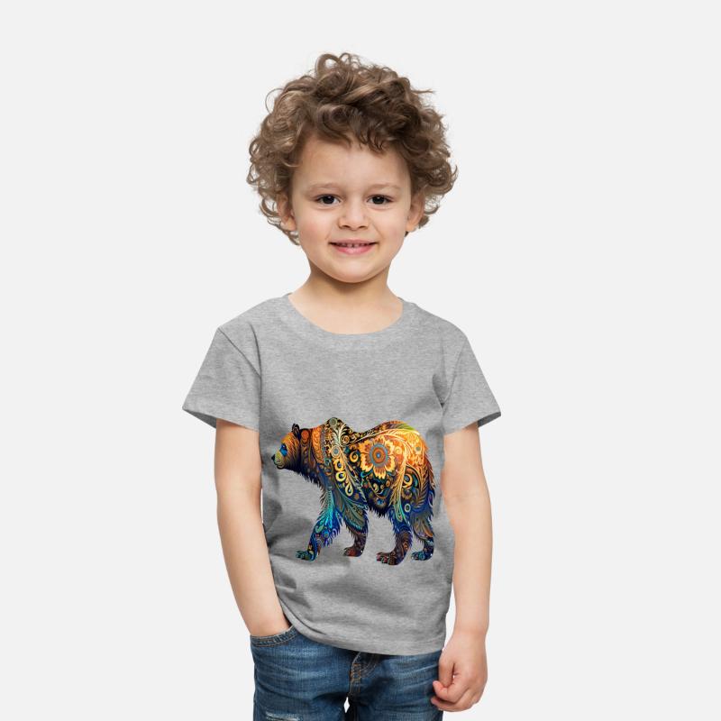 Wild Bear Watercolor Colorful Nature Outdoor 3