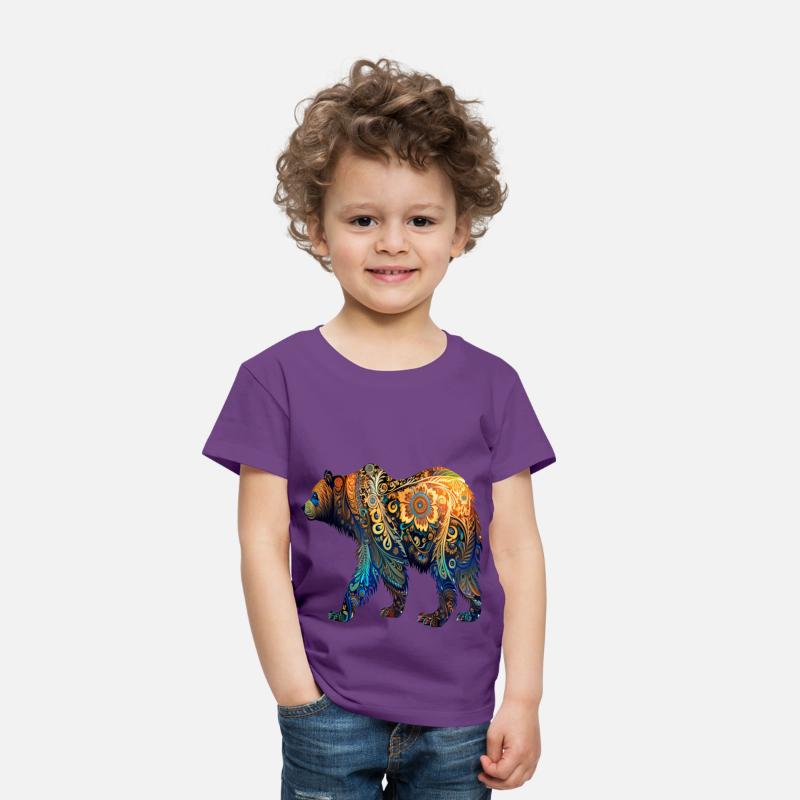 Wild Bear Watercolor Colorful Nature Outdoor 3