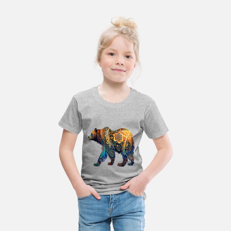 Wild Bear Watercolor Colorful Nature Outdoor 3