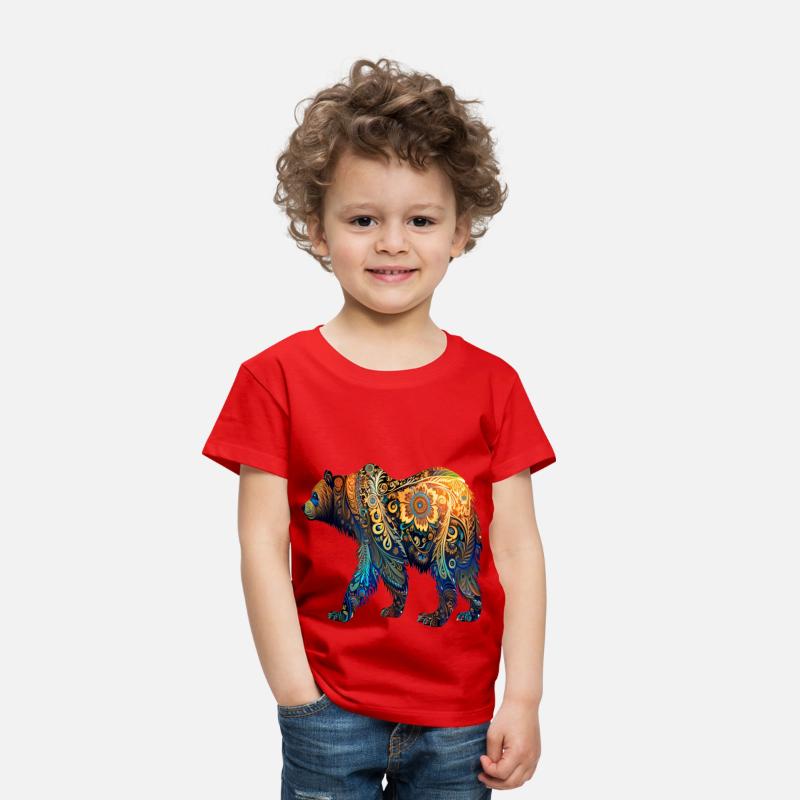 Wild Bear Watercolor Colorful Nature Outdoor 3