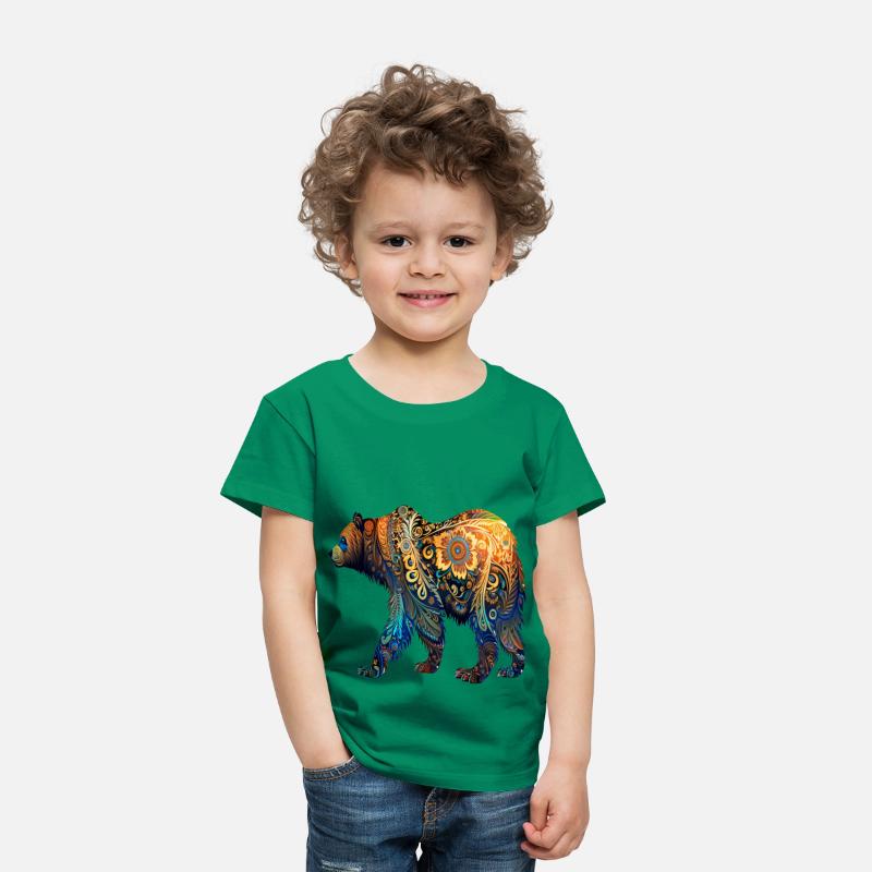 Wild Bear Watercolor Colorful Nature Outdoor 3